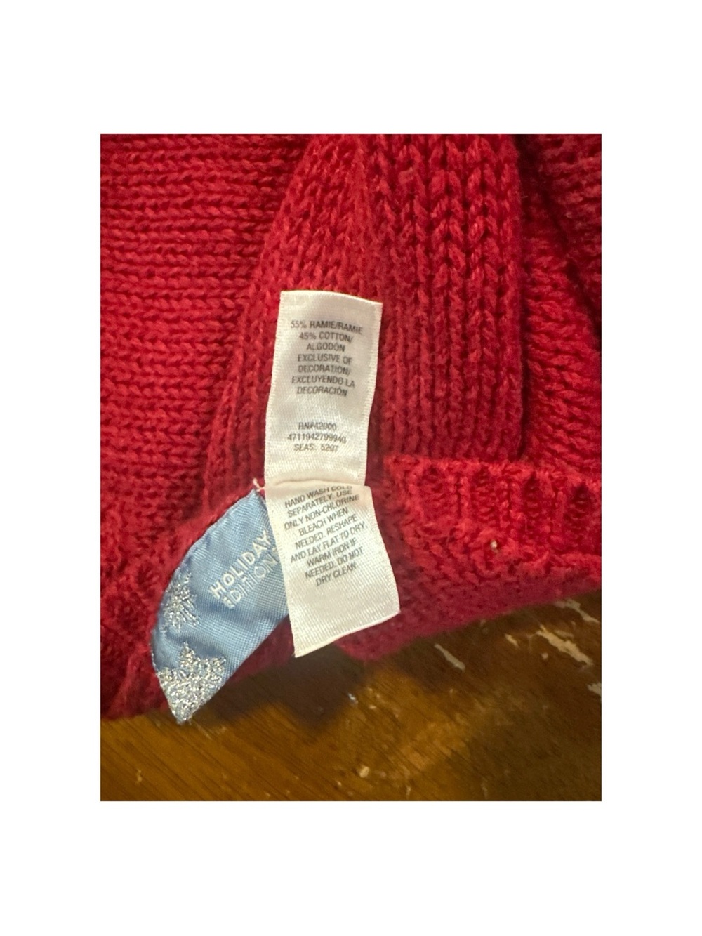 Holiday Editions  Vintage Red Snowman Embroidered Holiday Cardigan Size 2X - Picture 12 of 12